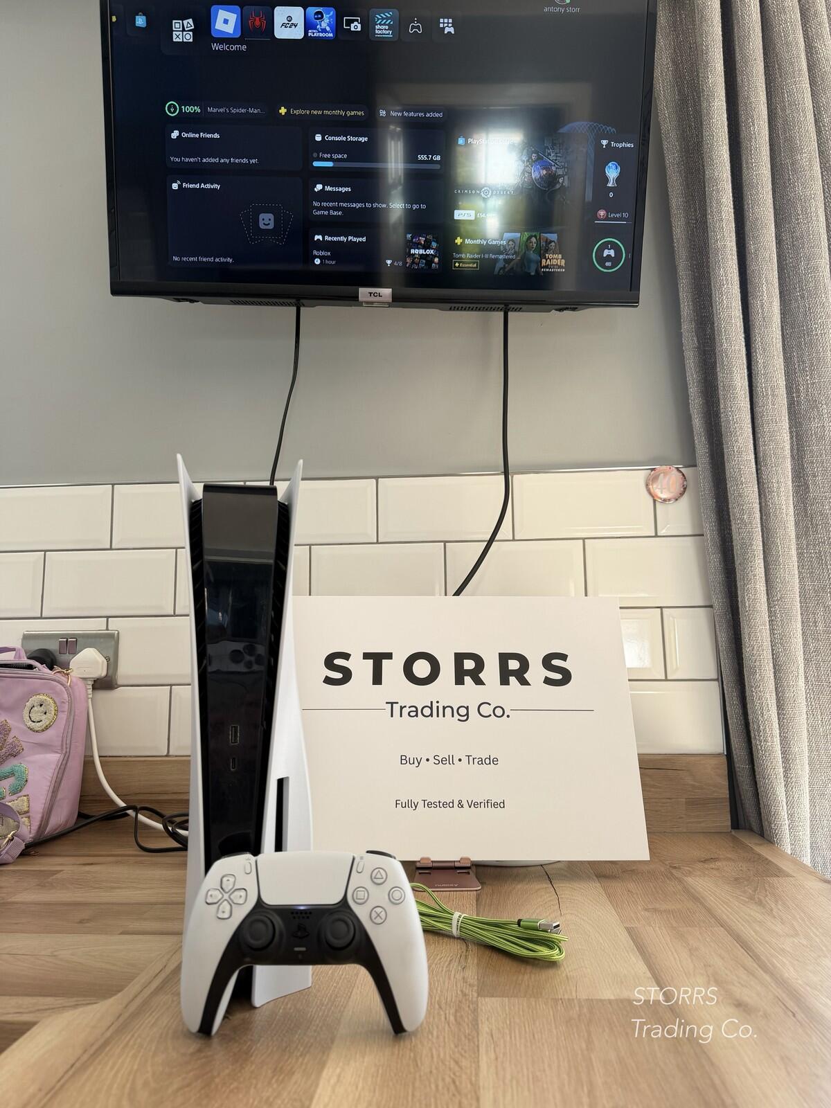 Ps5 fat disc, 825gb, 1 controller