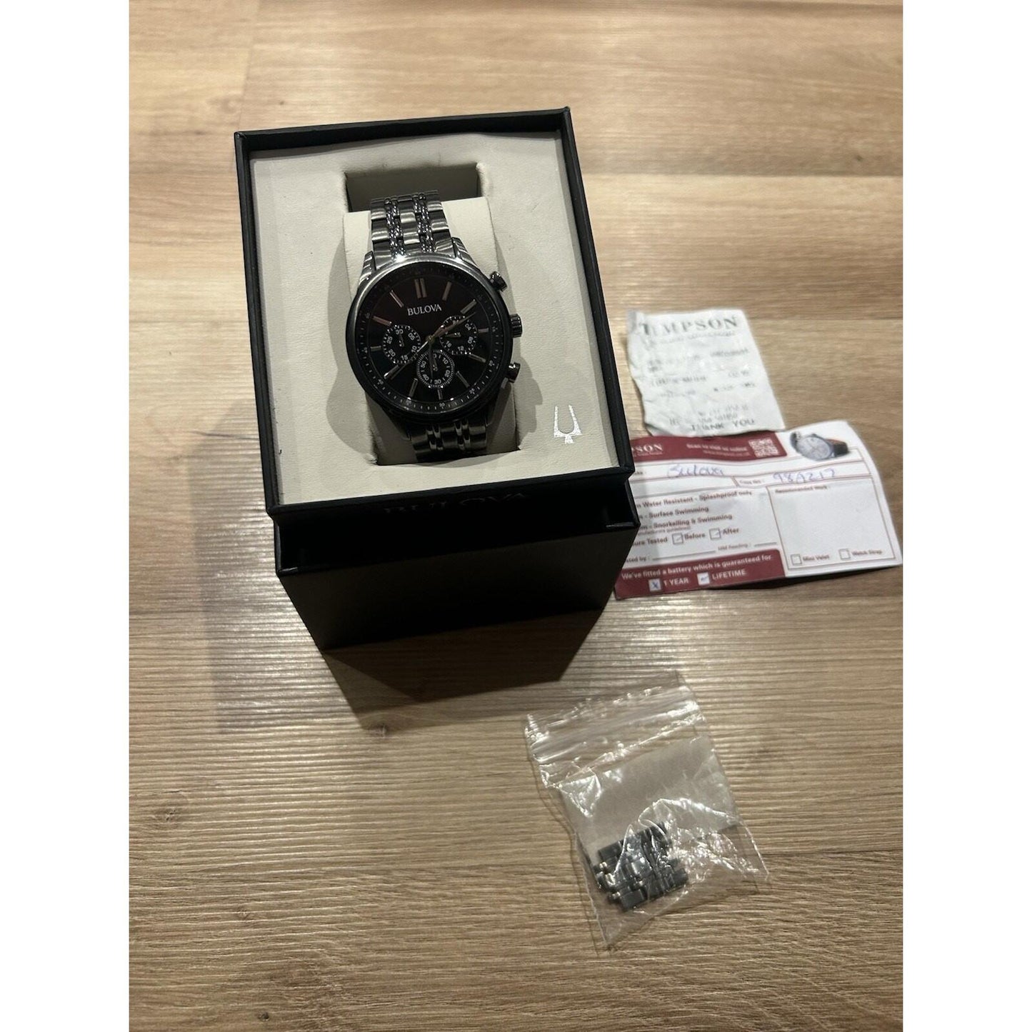 Bulova Men's Quartz watch stainless steel 98A217