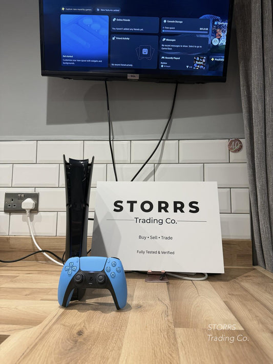 Ps5 slim digital, 1tb, black plates, 1 dualsense controller